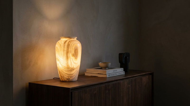The quiet glow: lighting a room with alabaster