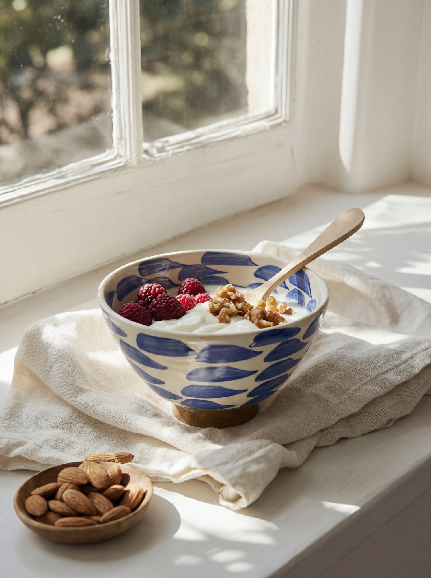 Bekya lifestyle — Fayoum Ceramic Bowl – Hand Painted Egyptian Pottery Small Bo