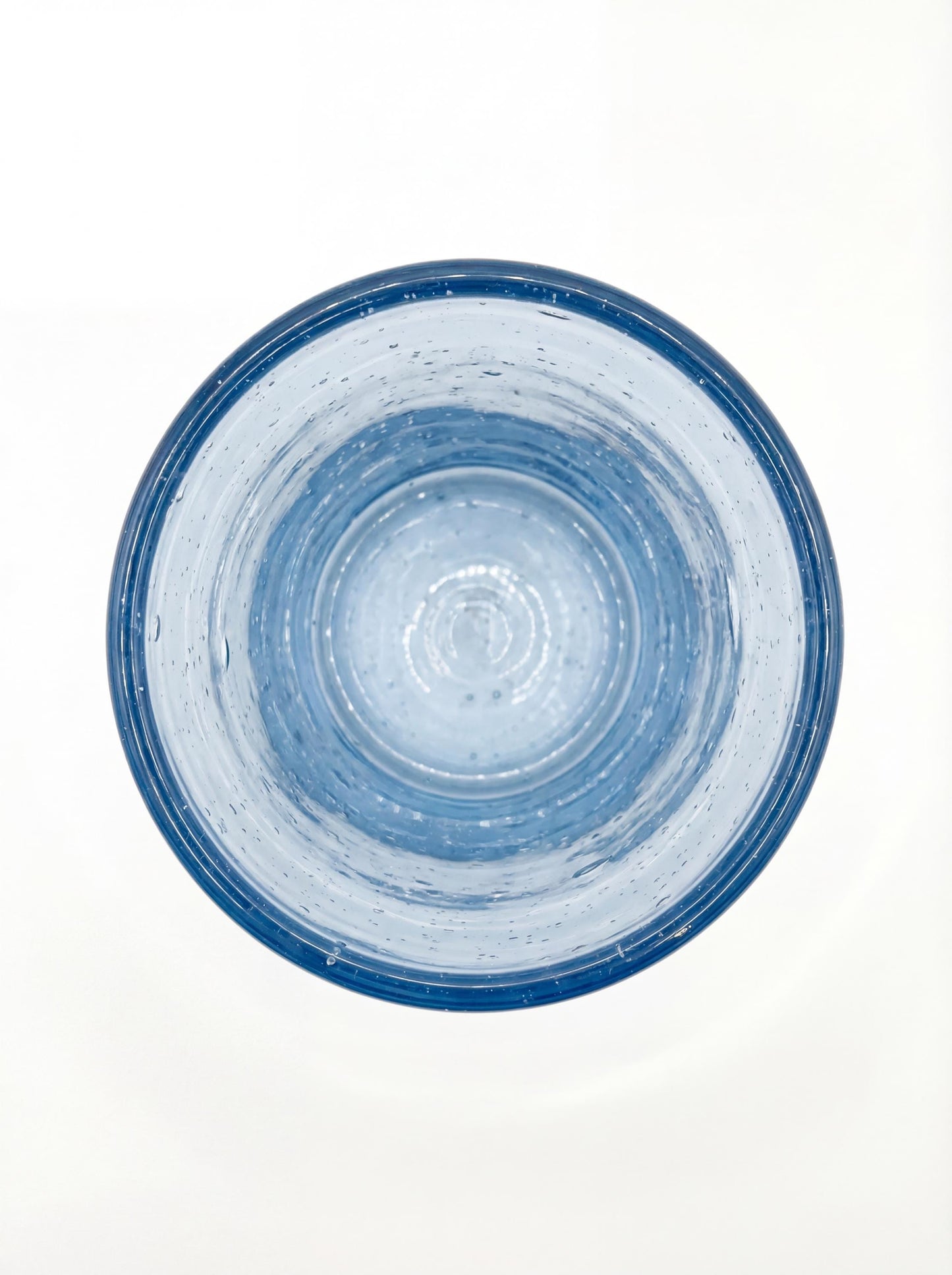Handmade Light Blue Hand Blown Glass Tumbler 10 cm Egyptian Artisan Drinkware by BEKYA