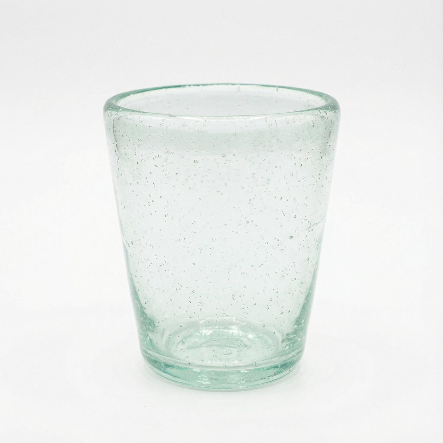 Handmade Clear Hand Blown Glass Tumbler 10 cm Egyptian Artisan Drinkware by BEKYA